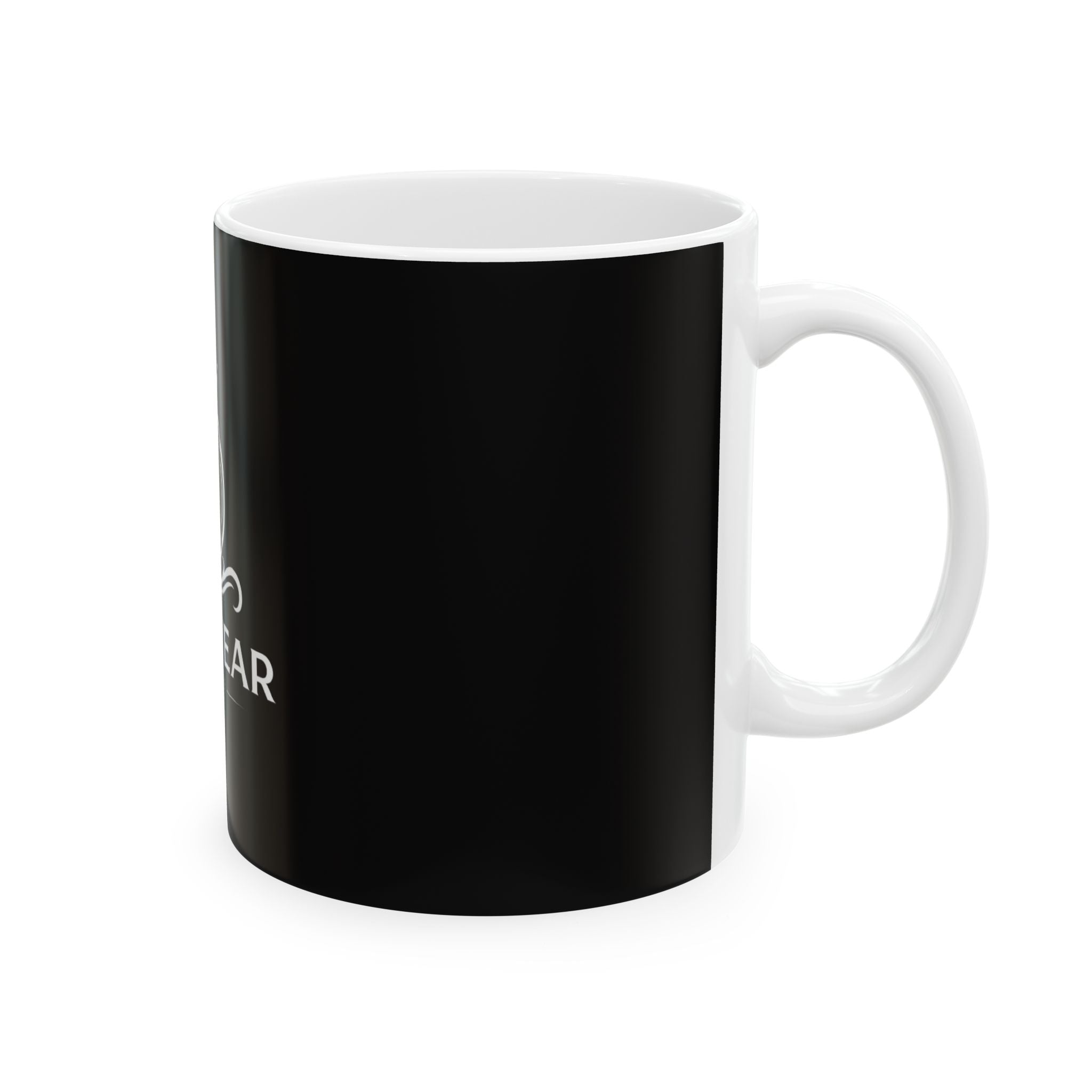 Classic Black Ceramic Mug – Minimalist Coffee Tea Cup (11oz or 15oz)