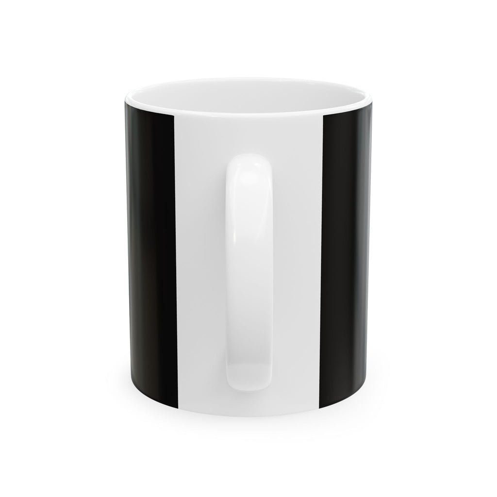 Classic Black Ceramic Mug – Minimalist Coffee Tea Cup (11oz or 15oz)