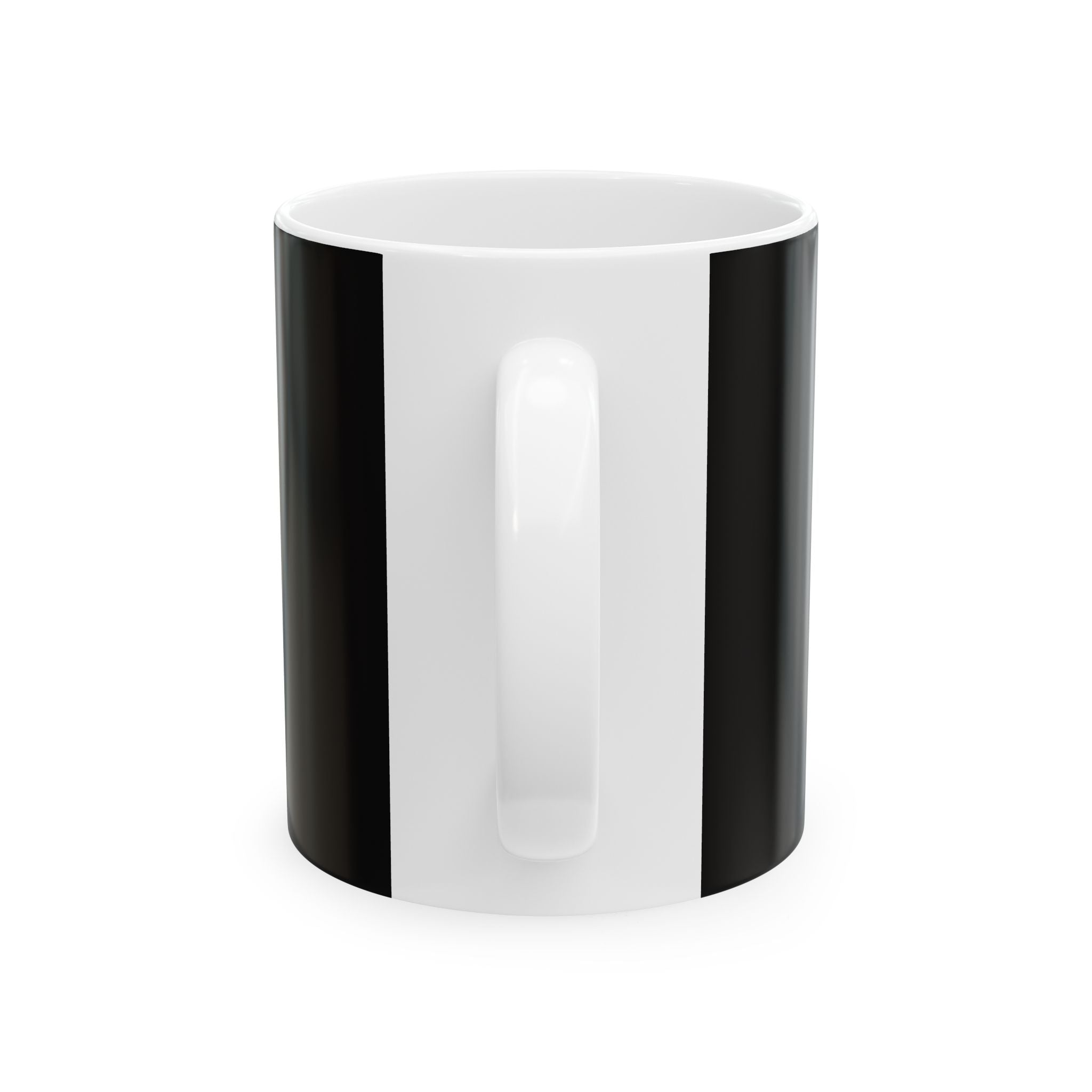 Classic Black Ceramic Mug – Minimalist Coffee Tea Cup (11oz or 15oz)