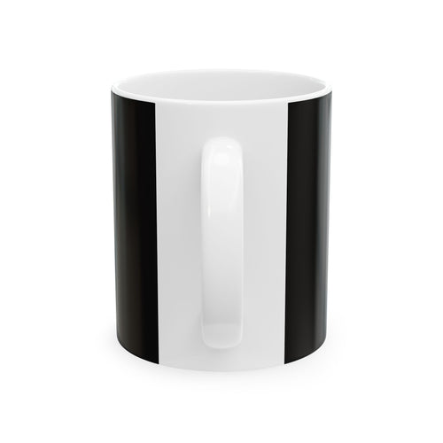 Classic Black Ceramic Mug – Minimalist Coffee Tea Cup (11oz or 15oz)