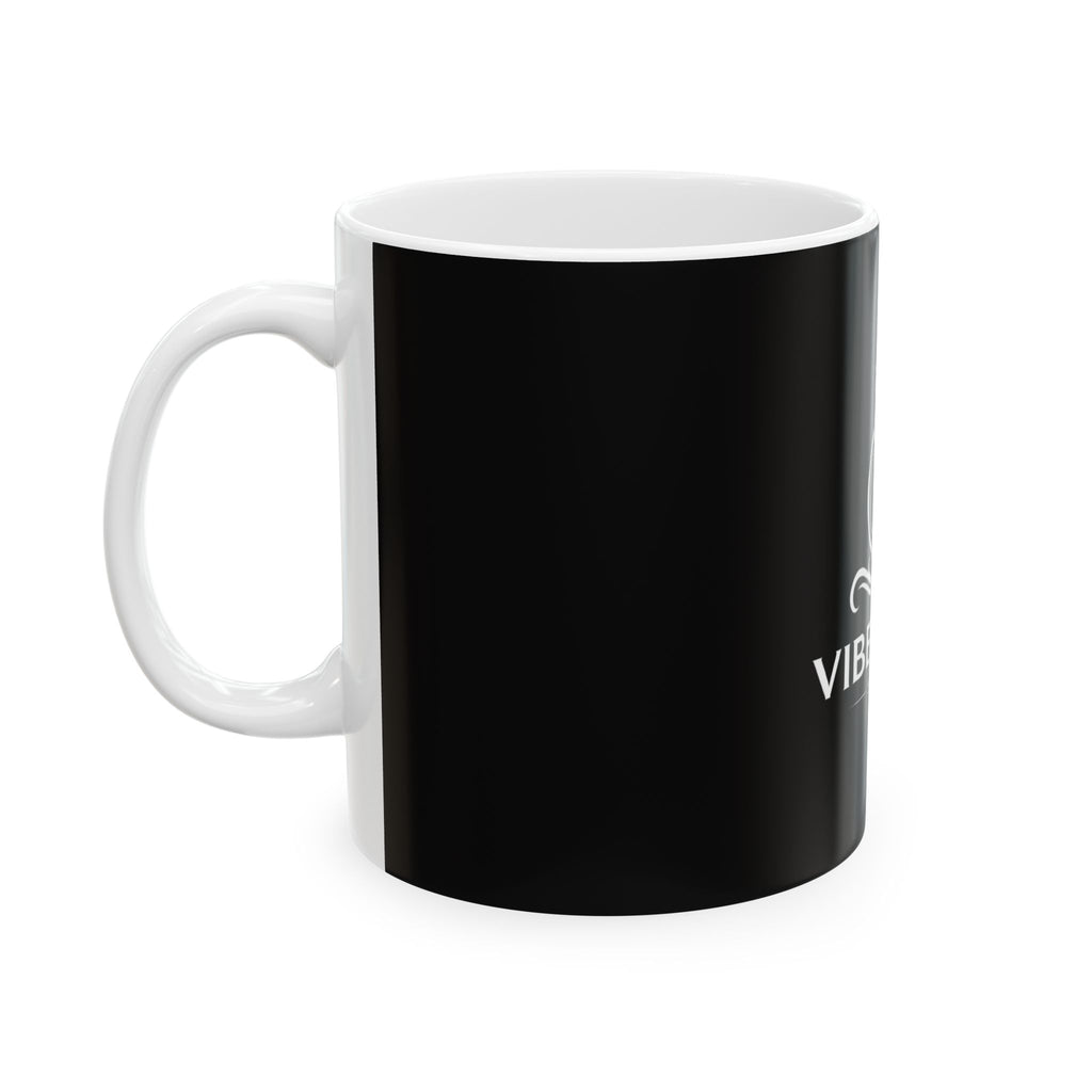 Classic Black Ceramic Mug – Minimalist Coffee Tea Cup (11oz or 15oz)
